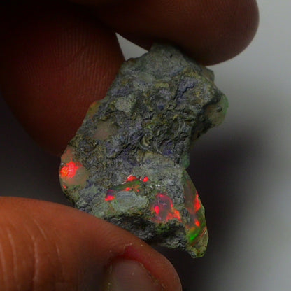 Black Opal Weight: 33.90  Carats | Natural Black Ethiopian Opal Rough - Ready for Cutting & Jewelry