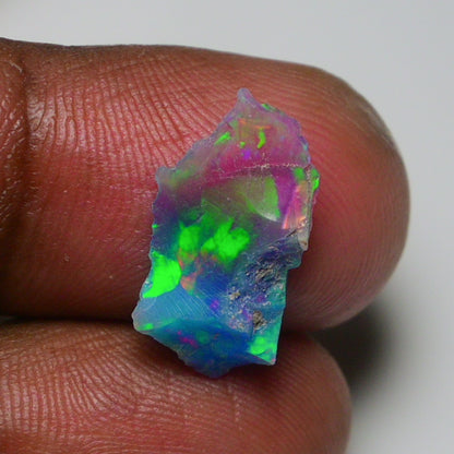 Very Rare Bi-Color Opal Rough 2.50 Cts Natural Ethiopian Opal Raw Jewelry Grade