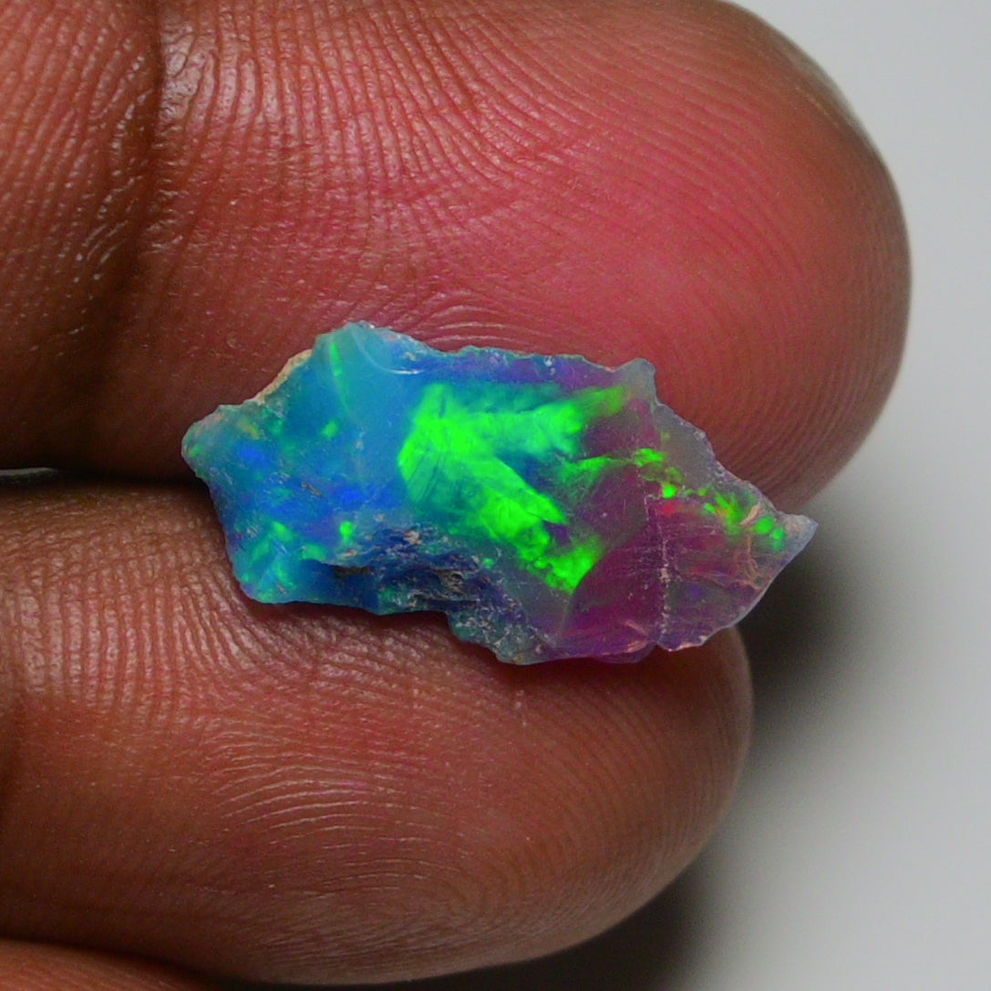 Very Rare Bi-Color Opal Rough 2.50 Cts Natural Ethiopian Opal Raw Jewelry Grade