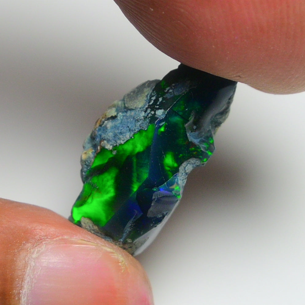 Rare Black Opal 6.20 Carats | Natural Black Ethiopian Opal Rough - Ready for Cutting & Jewelry!