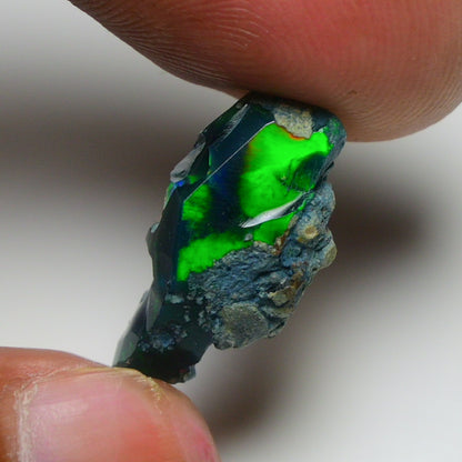 Rare Black Opal 6.20 Carats | Natural Black Ethiopian Opal Rough - Ready for Cutting & Jewelry!
