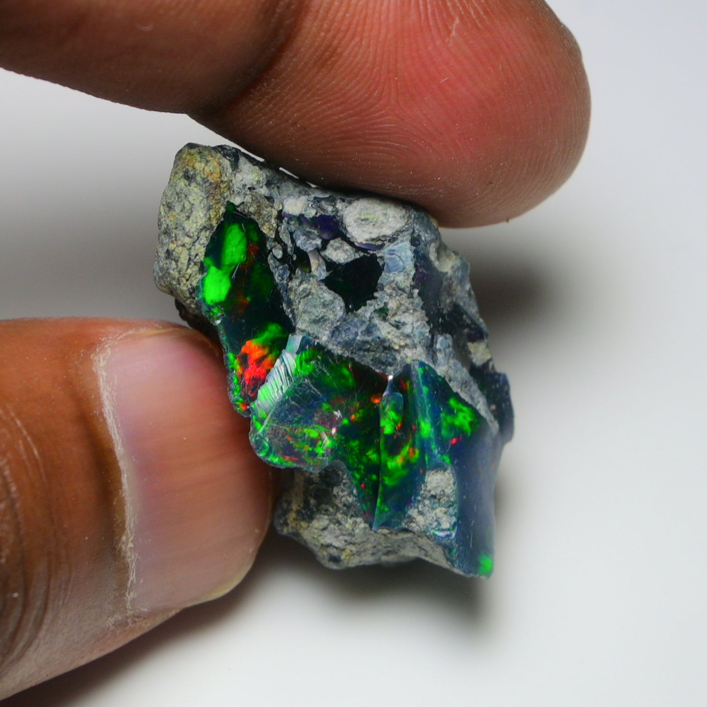 Rare Black Opal 31.85 Carats | Natural Black Ethiopian Opal Rough - Ready for Cutting & Jewelry!
