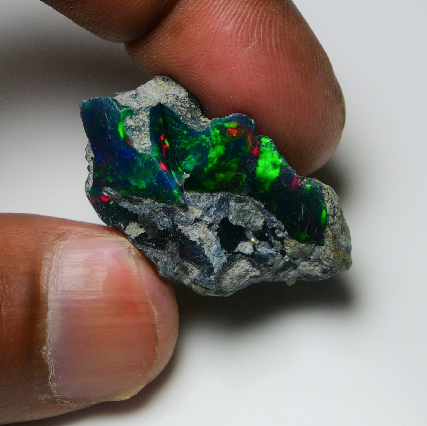 Rare Black Opal 31.85 Carats | Natural Black Ethiopian Opal Rough - Ready for Cutting & Jewelry!
