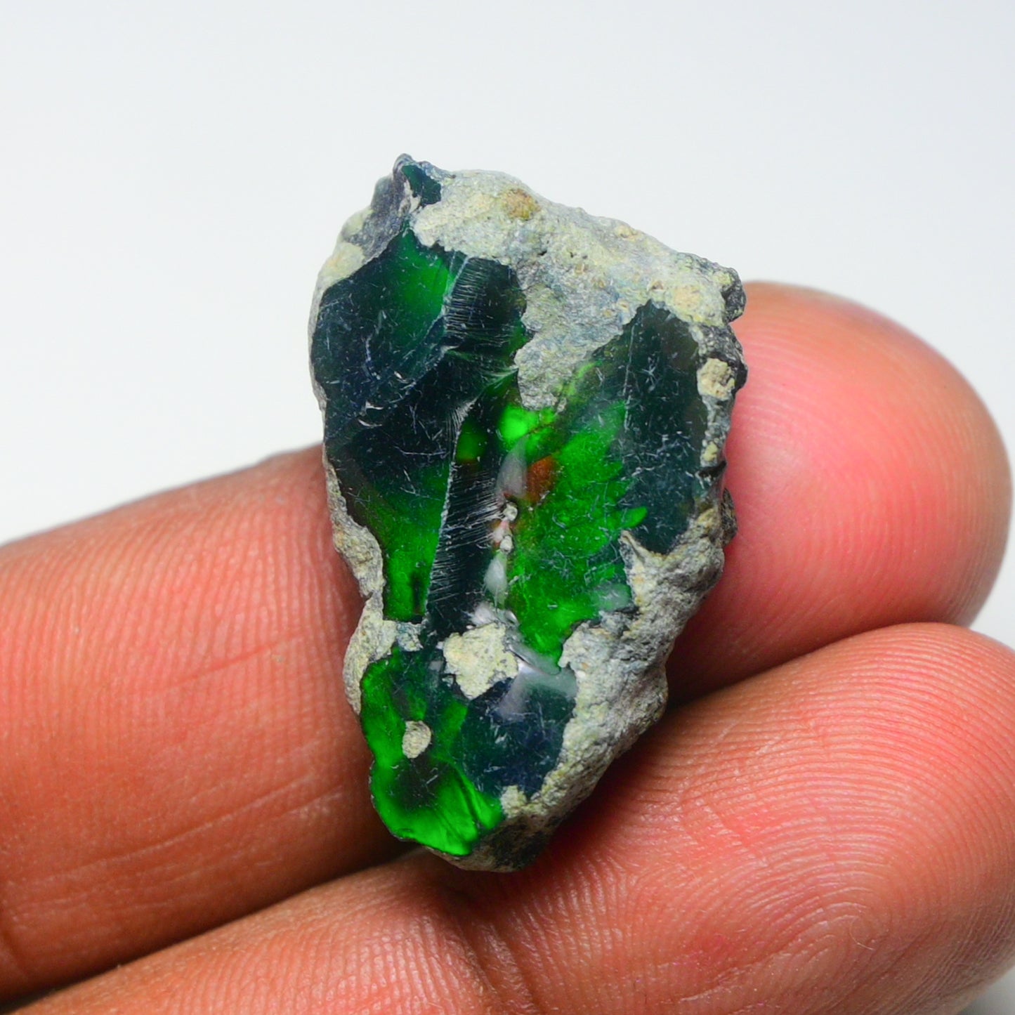 Rare Black Opal 21.00 Carats | Natural Black Ethiopian Opal Rough - Ready for Cutting & Jewelry!