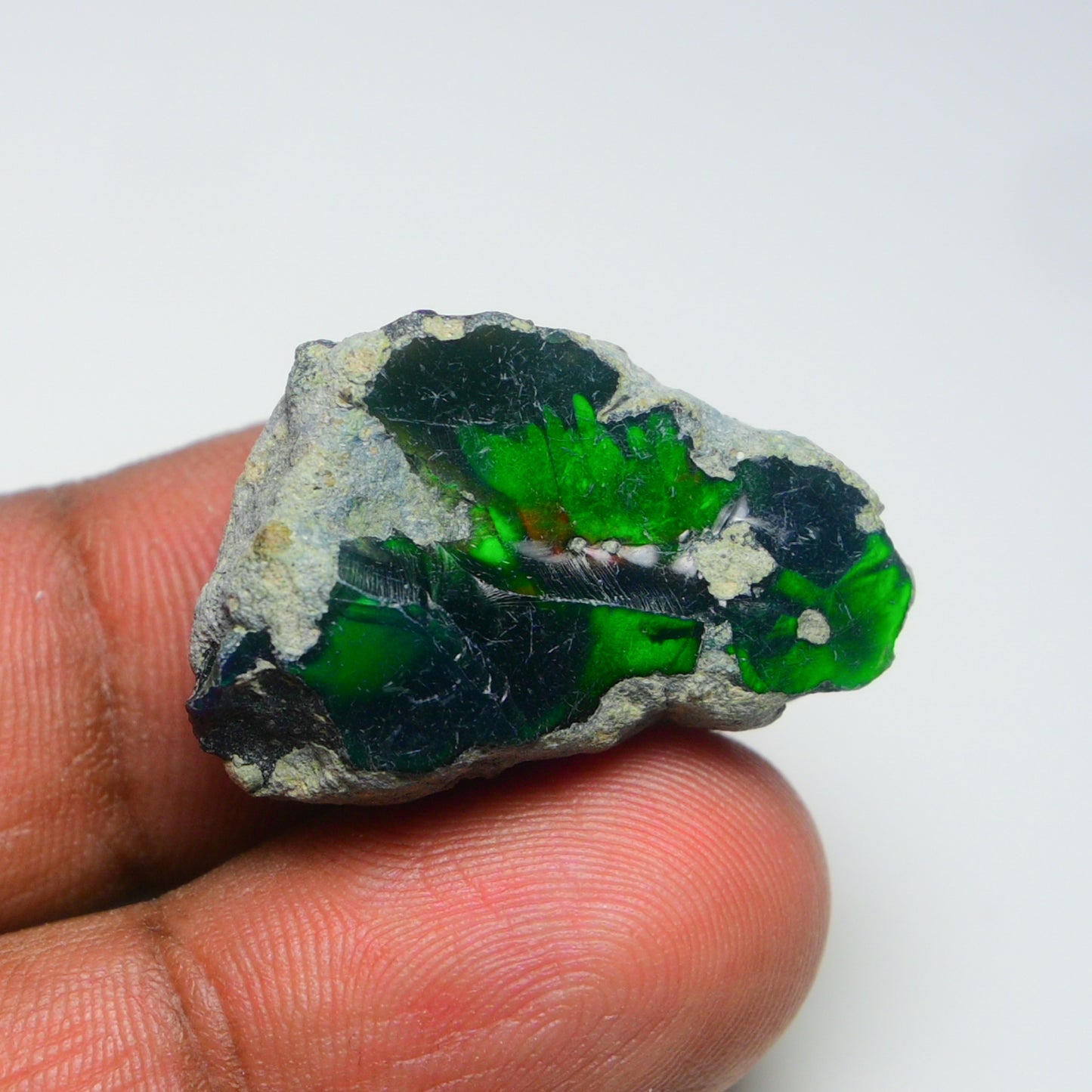 Rare Black Opal 21.00 Carats | Natural Black Ethiopian Opal Rough - Ready for Cutting & Jewelry!