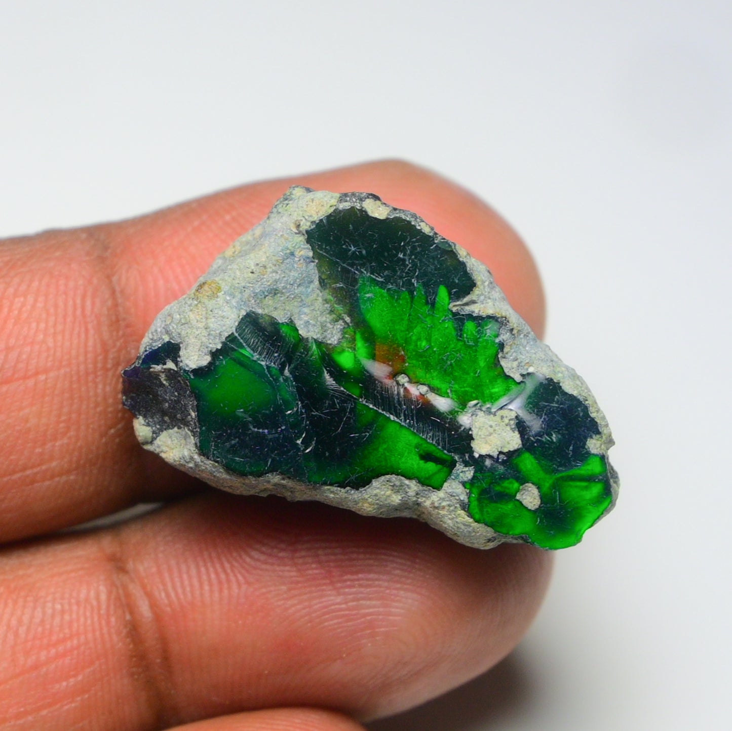 Rare Black Opal 21.00 Carats | Natural Black Ethiopian Opal Rough - Ready for Cutting & Jewelry!