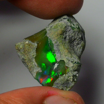 Black Opal Weight: 30.5  Carats | Natural Black Ethiopian Opal Rough - Ready for Cutting & Jewelry