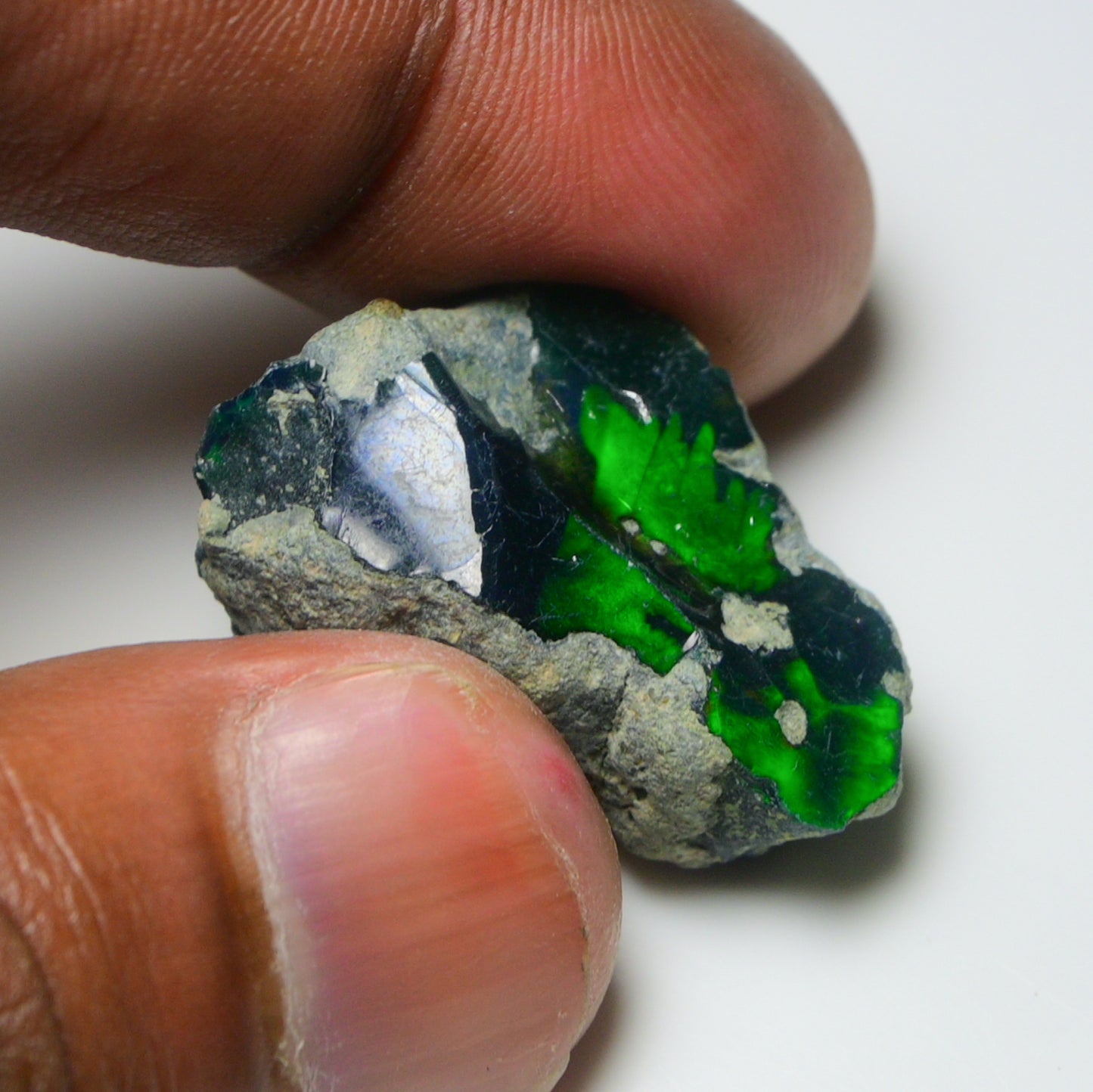 Rare Black Opal 21.00 Carats | Natural Black Ethiopian Opal Rough - Ready for Cutting & Jewelry!