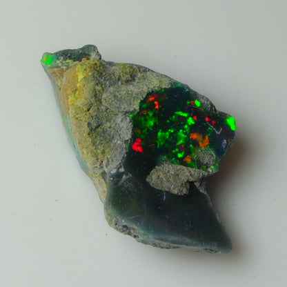 Black Opal Weight: 23.35  Carats | Natural Black Ethiopian Opal Rough - Ready for Cutting & Jewelry