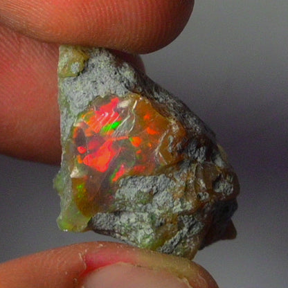 Black Opal Weight: 28.65  Carats | Natural Black Ethiopian Opal Rough - Ready for Cutting & Jewelry