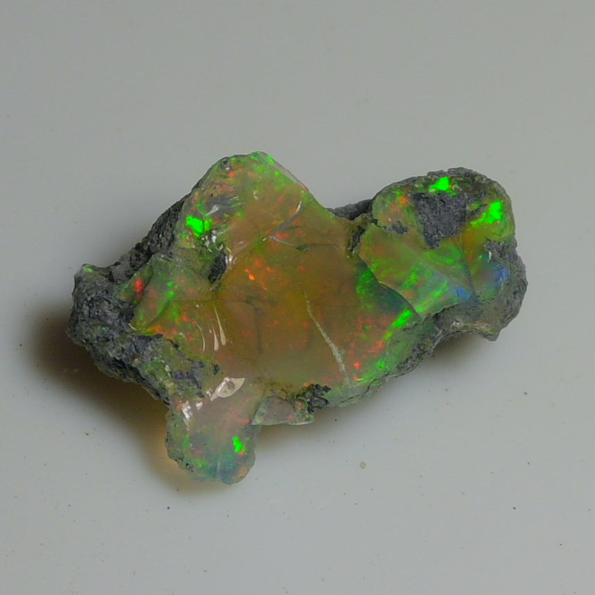 Black Opal Weight: 25.60  Carats | Natural Black Ethiopian Opal Rough - Ready for Cutting & Jewelry