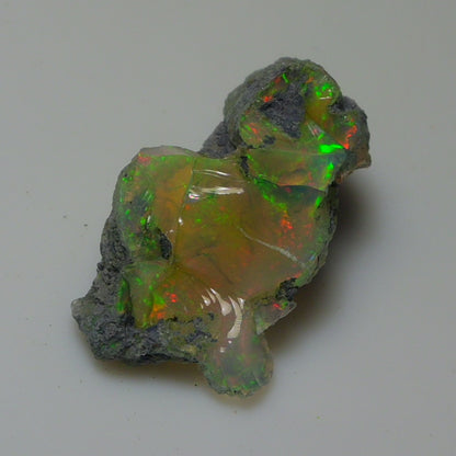 Black Opal Weight: 25.60  Carats | Natural Black Ethiopian Opal Rough - Ready for Cutting & Jewelry