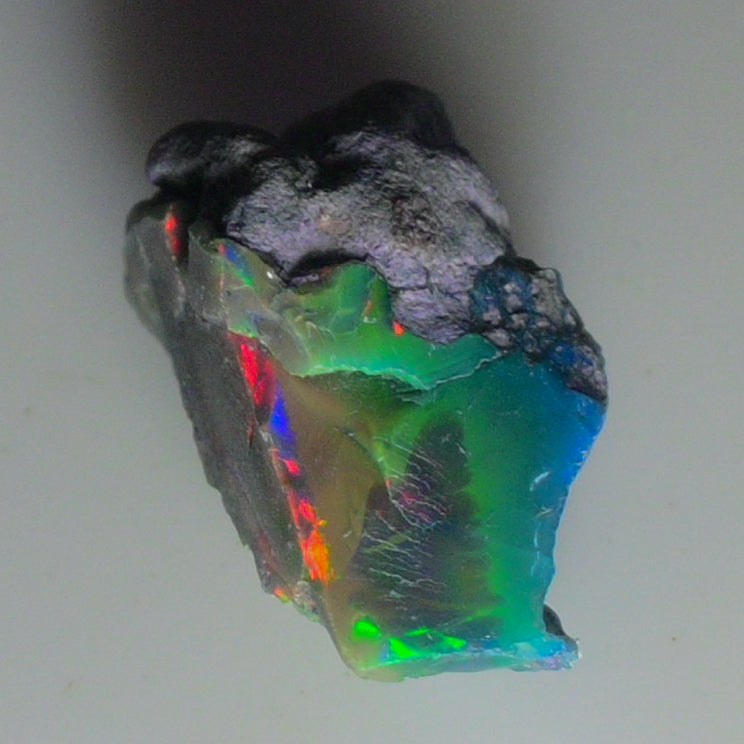 Black Opal Weight: 21.70  Carats | Natural Black Ethiopian Opal Rough - Ready for Cutting & Jewelry