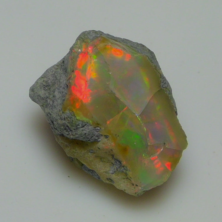 Black Opal Weight: 18.90  Carats | Natural Black Ethiopian Opal Rough - Ready for Cutting & Jewelry