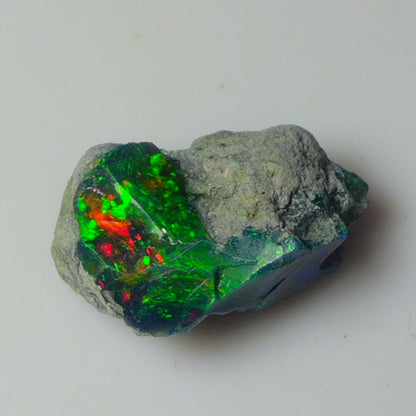 Black Opal Weight: 18.40  Carats | Natural Black Ethiopian Opal Rough - Ready for Cutting & Jewelry