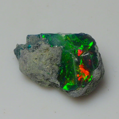 Black Opal Weight: 18.40  Carats | Natural Black Ethiopian Opal Rough - Ready for Cutting & Jewelry