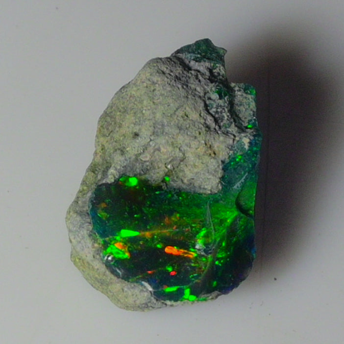 Black Opal Weight: 18.40  Carats | Natural Black Ethiopian Opal Rough - Ready for Cutting & Jewelry