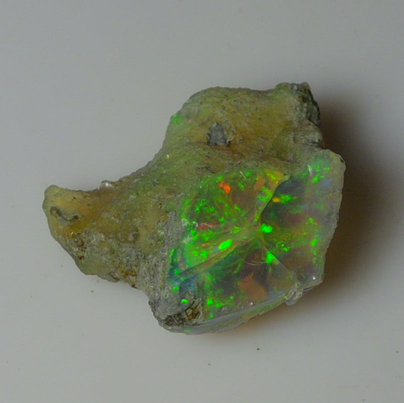 Black Opal Weight: 16.90  Carats | Natural Black Ethiopian Opal Rough - Ready for Cutting & Jewelry
