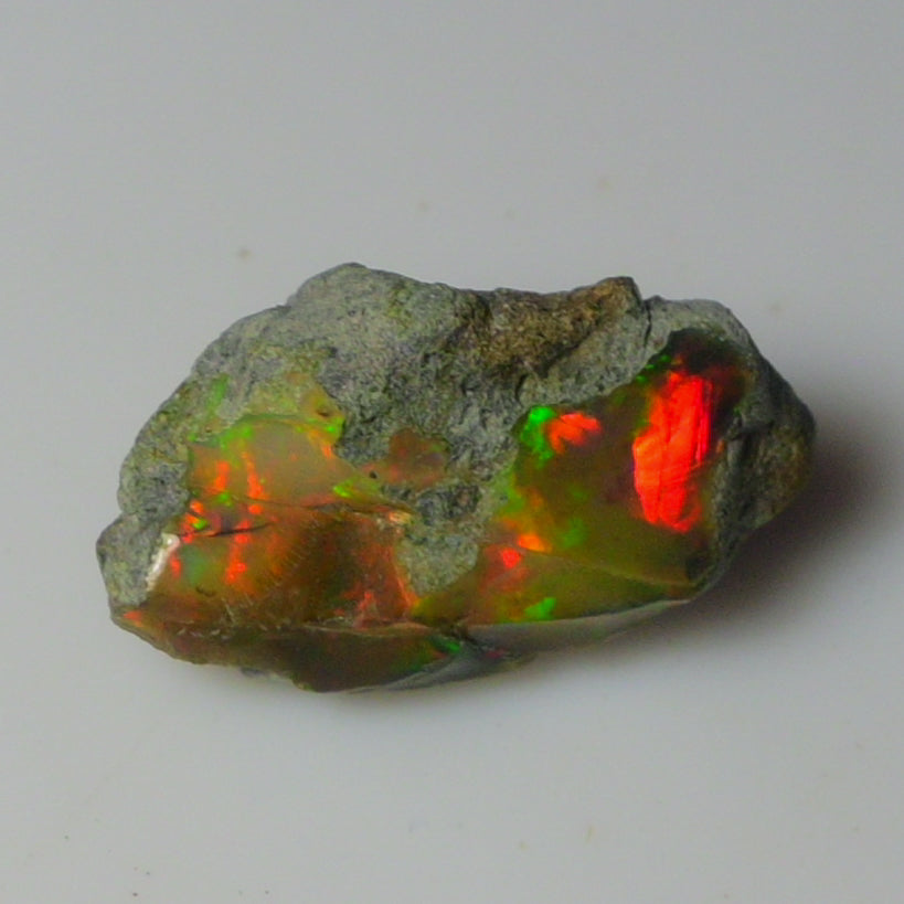 Black Opal Weight: 15.90  Carats | Natural Black Ethiopian Opal Rough - Ready for Cutting & Jewelry