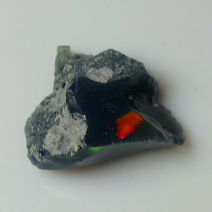 Black Opal Weight: 14.00  Carats | Natural Black Ethiopian Opal Rough - Ready for Cutting & Jewelry