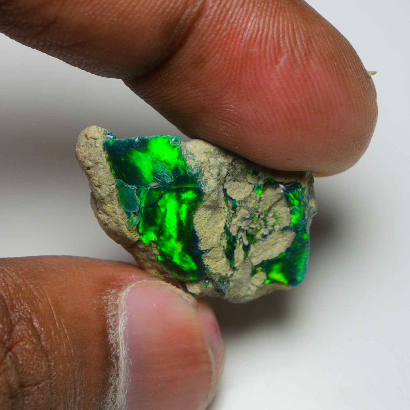 Rare Black Opal 21.75 Carats | Natural Black Ethiopian Opal Rough - Ready for Cutting & Jewelry!
