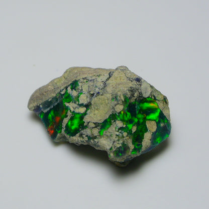 Rare Black Opal 21.75 Carats | Natural Black Ethiopian Opal Rough - Ready for Cutting & Jewelry!