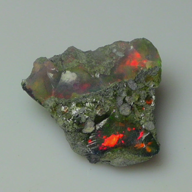 Black Opal Weight: 15.50  Carats | Natural Black Ethiopian Opal Rough - Ready for Cutting & Jewelry