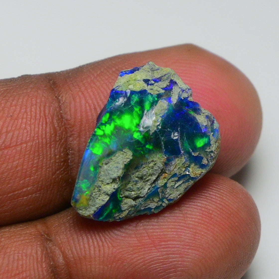 Rare Black Opal 9.75 Carats | Natural Black Ethiopian Opal Rough - Ready for Cutting & Jewelry!