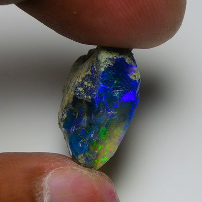 Rare Black Opal 9.75 Carats | Natural Black Ethiopian Opal Rough - Ready for Cutting & Jewelry!