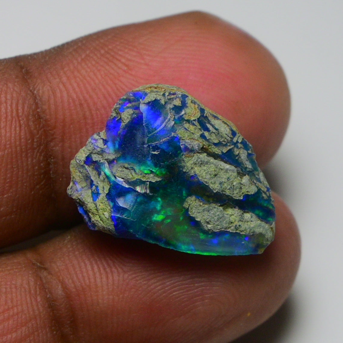 Rare Black Opal 9.75 Carats | Natural Black Ethiopian Opal Rough - Ready for Cutting & Jewelry!