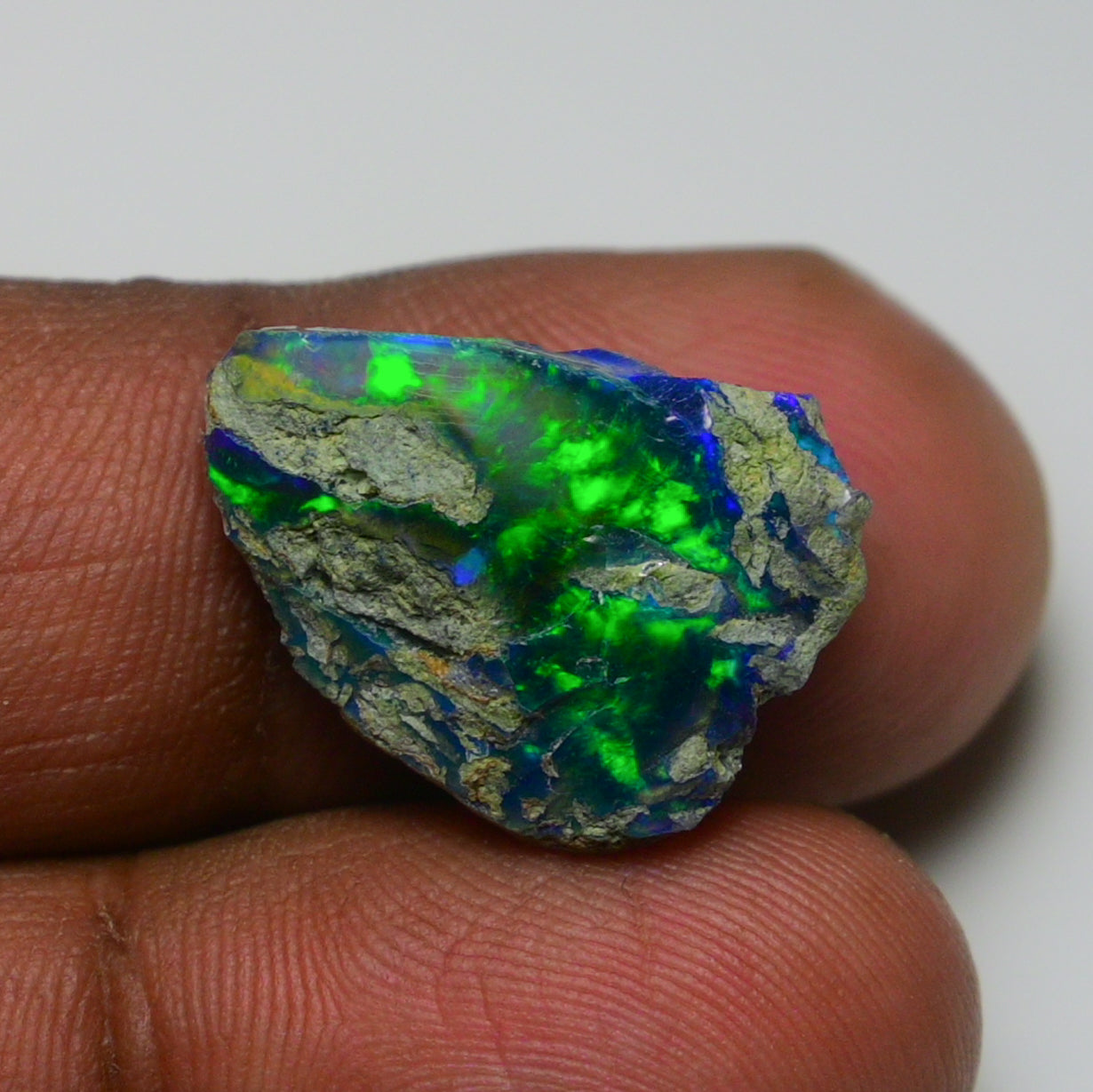 Rare Black Opal 9.75 Carats | Natural Black Ethiopian Opal Rough - Ready for Cutting & Jewelry!