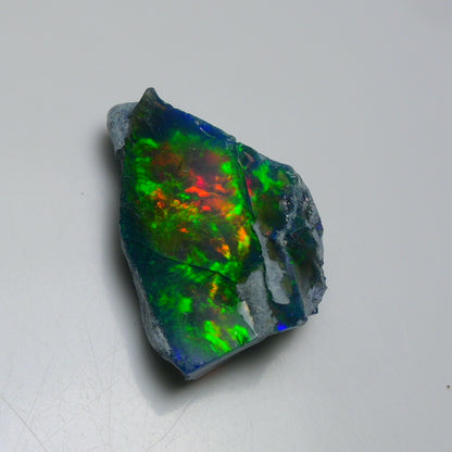 Rare Black Opal 19.00 Carats | Natural Black Ethiopian Opal Rough - Ready for Cutting & Jewelry!
