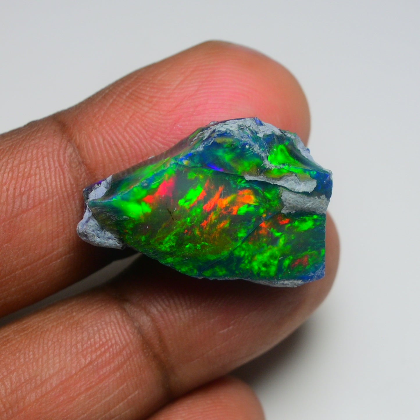 Rare Black Opal 19.00 Carats | Natural Black Ethiopian Opal Rough - Ready for Cutting & Jewelry!