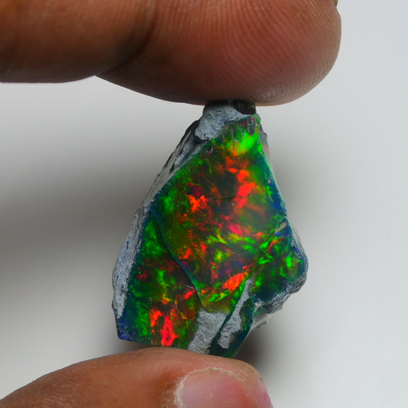 Rare Black Opal 19.00 Carats | Natural Black Ethiopian Opal Rough - Ready for Cutting & Jewelry!