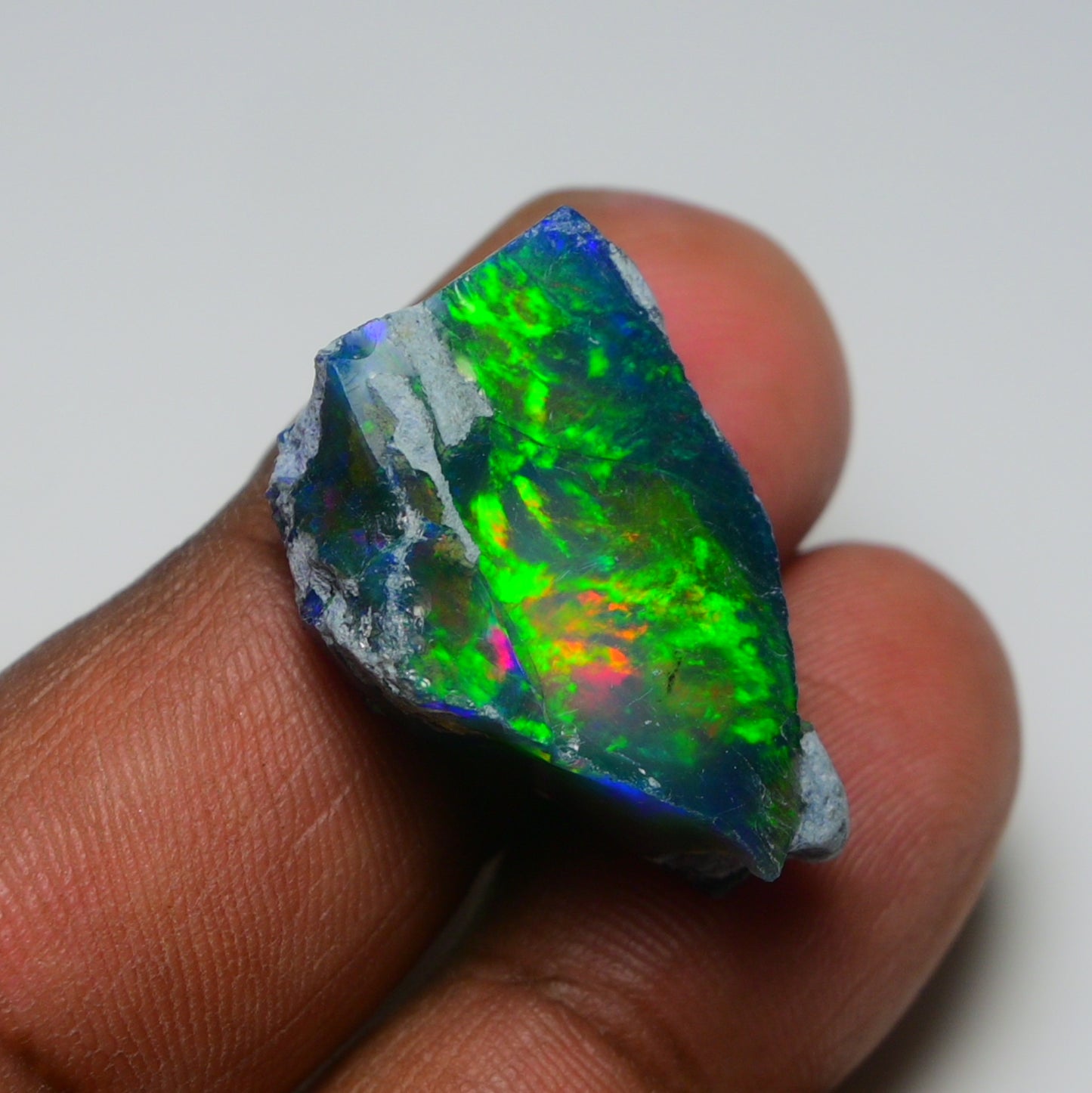 Rare Black Opal 19.00 Carats | Natural Black Ethiopian Opal Rough - Ready for Cutting & Jewelry!