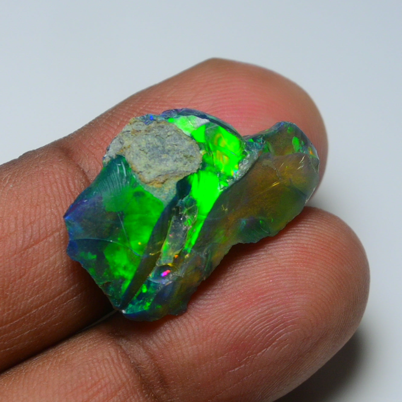 Rare Black Opal 13.40 Carats | Natural Black Ethiopian Opal Rough - Ready for Cutting & Jewelry!
