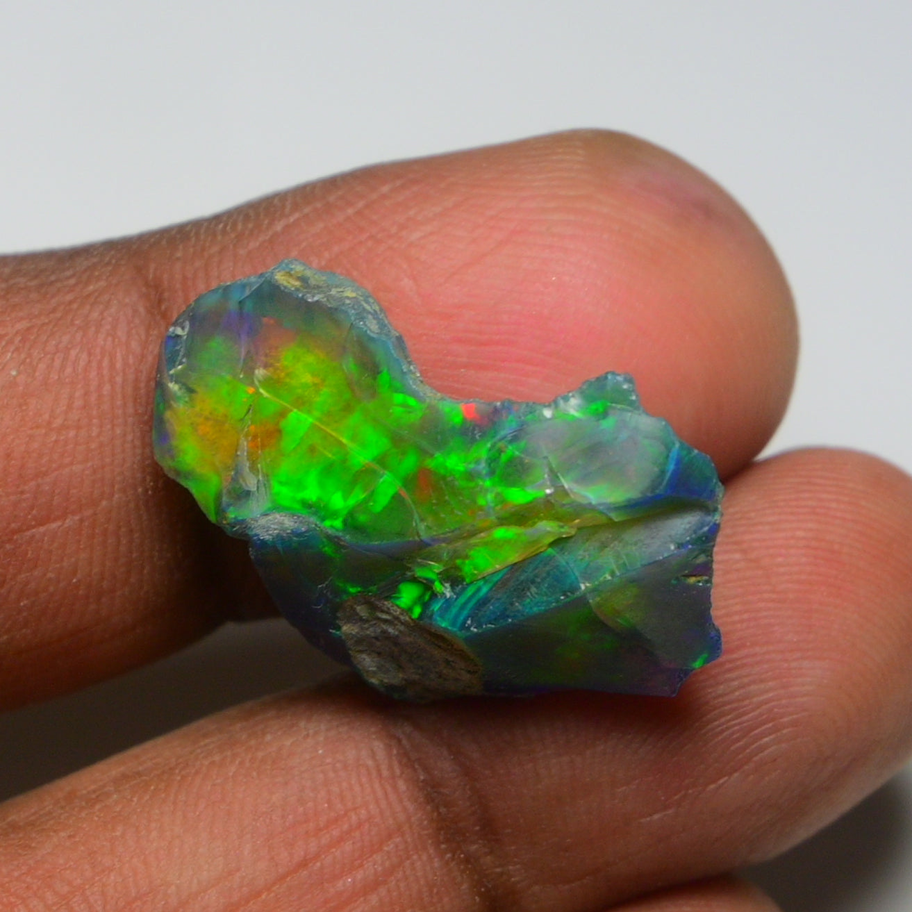Rare Black Opal 13.40 Carats | Natural Black Ethiopian Opal Rough - Ready for Cutting & Jewelry!