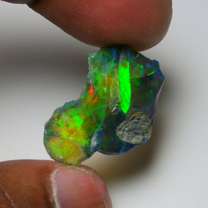 Rare Black Opal 13.40 Carats | Natural Black Ethiopian Opal Rough - Ready for Cutting & Jewelry!