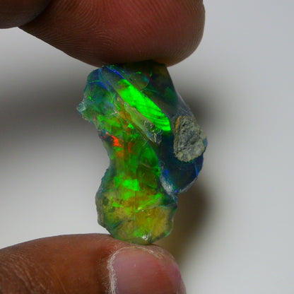 Rare Black Opal 13.40 Carats | Natural Black Ethiopian Opal Rough - Ready for Cutting & Jewelry!