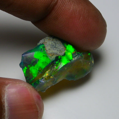 Rare Black Opal 13.40 Carats | Natural Black Ethiopian Opal Rough - Ready for Cutting & Jewelry!
