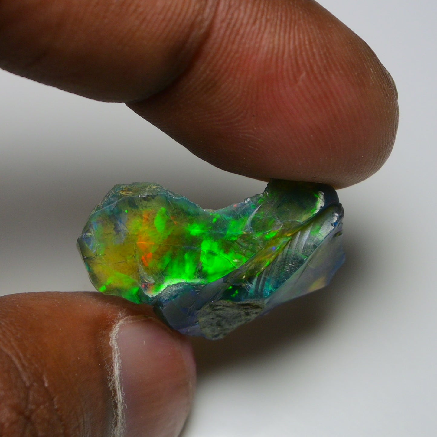 Rare Black Opal 13.40 Carats | Natural Black Ethiopian Opal Rough - Ready for Cutting & Jewelry!