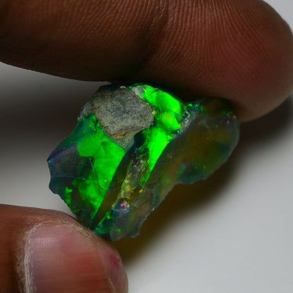 Rare Black Opal 13.40 Carats | Natural Black Ethiopian Opal Rough - Ready for Cutting & Jewelry!