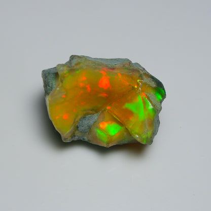 Black Opal 37.05 Carats | Natural Black Ethiopian Opal Rough - Ready for Cutting & Jewelry