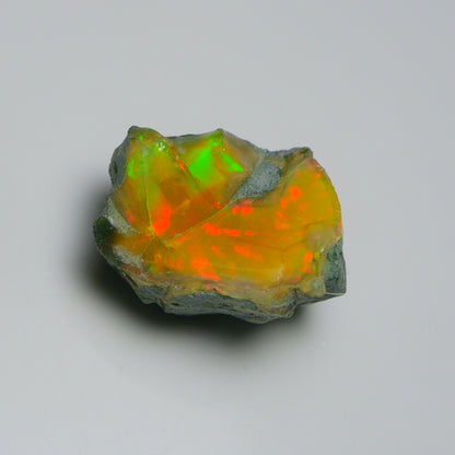 Black Opal 37.05 Carats | Natural Black Ethiopian Opal Rough - Ready for Cutting & Jewelry