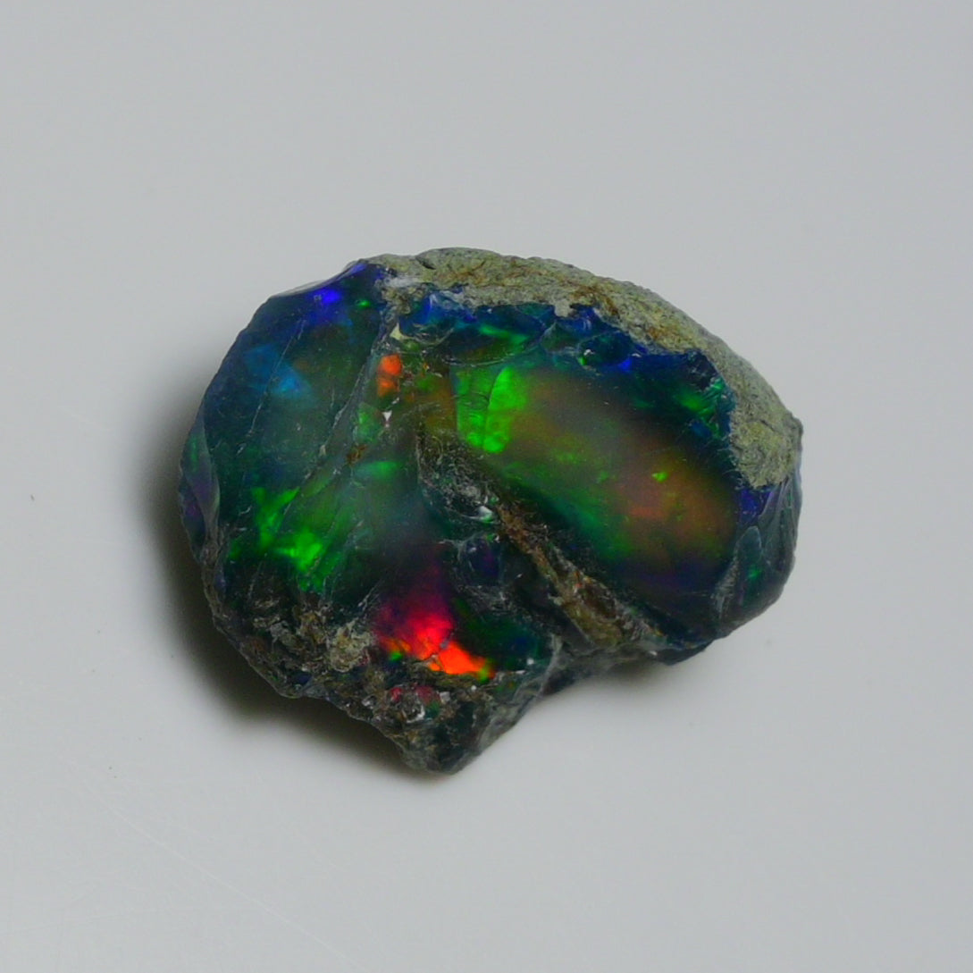 Rare Black Opal 8.60 Carats | Natural Black Ethiopian Opal Rough - Ready for Cutting & Jewelry!