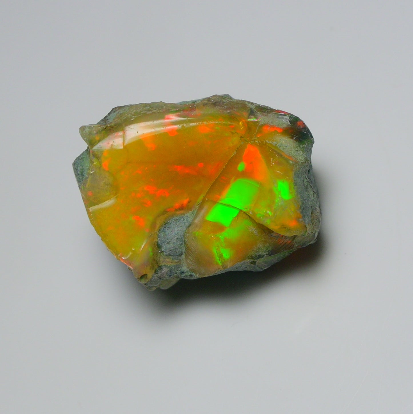 Black Opal 37.05 Carats | Natural Black Ethiopian Opal Rough - Ready for Cutting & Jewelry