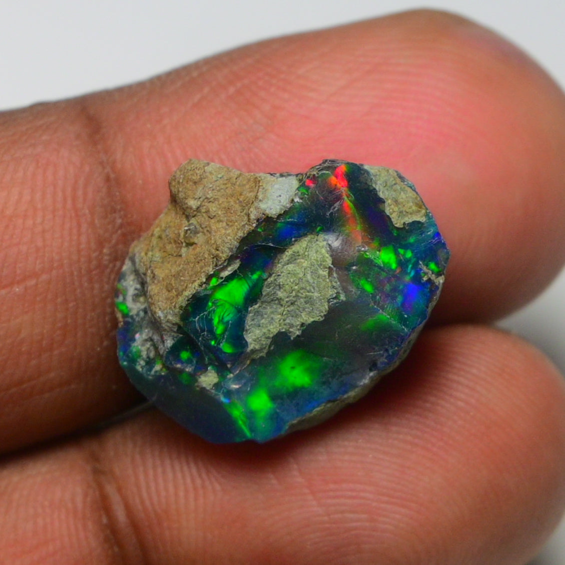 Rare Black Opal 8.60 Carats | Natural Black Ethiopian Opal Rough - Ready for Cutting & Jewelry!