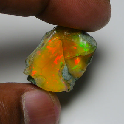 Black Opal 37.05 Carats | Natural Black Ethiopian Opal Rough - Ready for Cutting & Jewelry