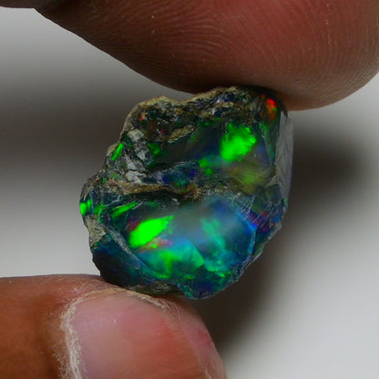 Rare Black Opal 8.60 Carats | Natural Black Ethiopian Opal Rough - Ready for Cutting & Jewelry!