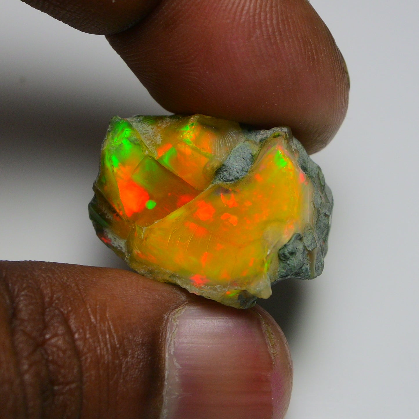 Black Opal 37.05 Carats | Natural Black Ethiopian Opal Rough - Ready for Cutting & Jewelry